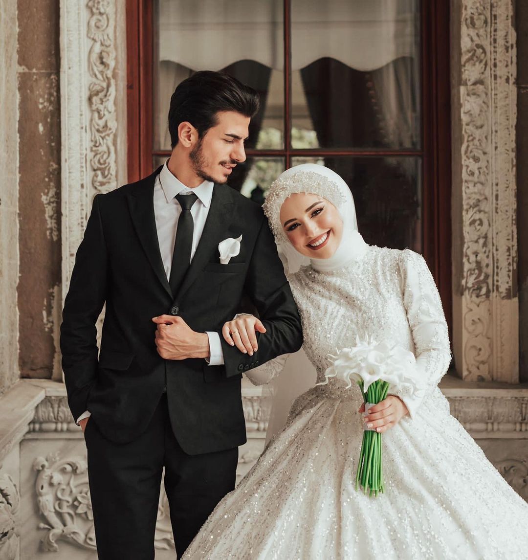 مدل لباس عروس باحجاب
