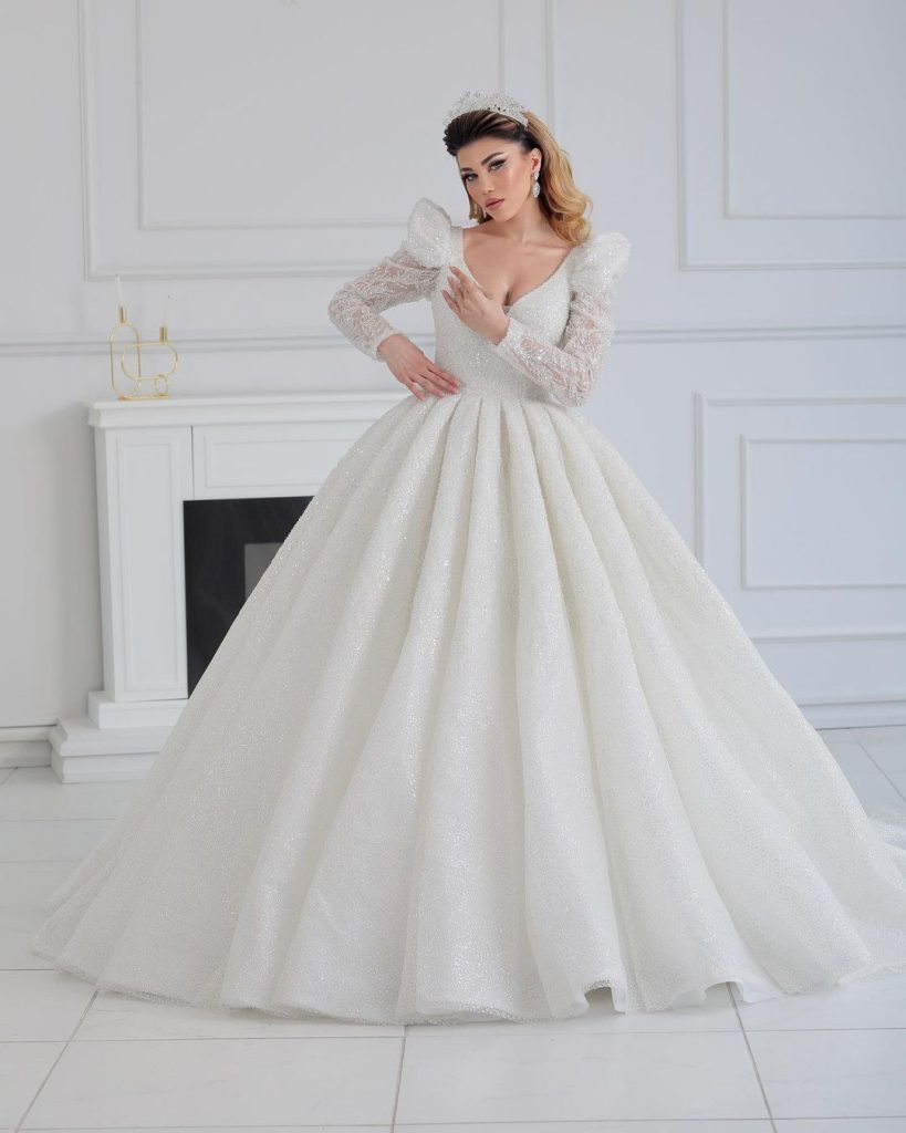 مشاهده لباس عروس مدل پرنسسی
